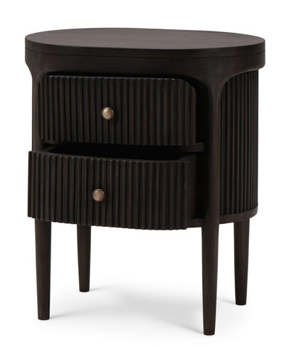 REGENT BEDSIDE SMALL TABLE W/ ROUND PULL KNOBS