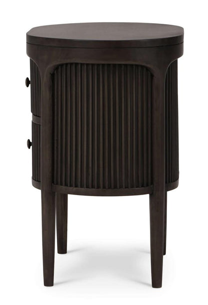 REGENT BEDSIDE SMALL TABLE W/ ROUND PULL KNOBS