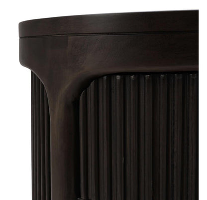 REGENT BEDSIDE SMALL TABLE W/ ROUND PULL KNOBS