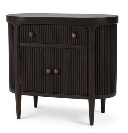 REGENT BEDSIDE TABLE W/ DOORS W/ ROUND PULL KNOBS