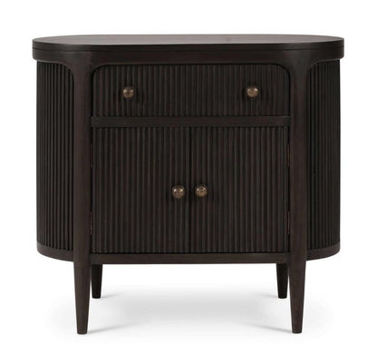REGENT BEDSIDE TABLE W/ DOORS W/ ROUND PULL KNOBS
