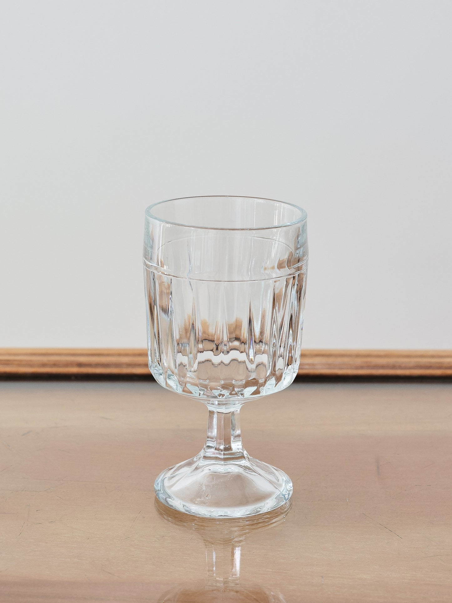 GLASS GOBLETS, SET OF