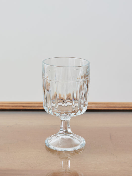 GLASS GOBLETS, SET OF