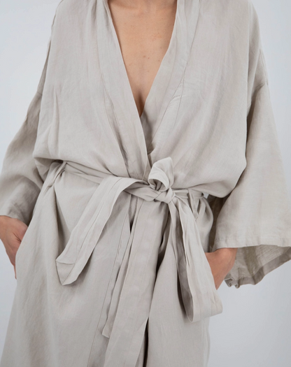 SAI FULL-LENGTH LINEN ROBE