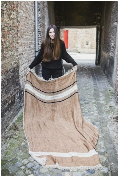 BELGIAN BATH TOWEL - BRUGES STRIPE