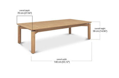 VIRGINIA RECTANGULAR COFFEE TABLE - OUTDOOR TEAK