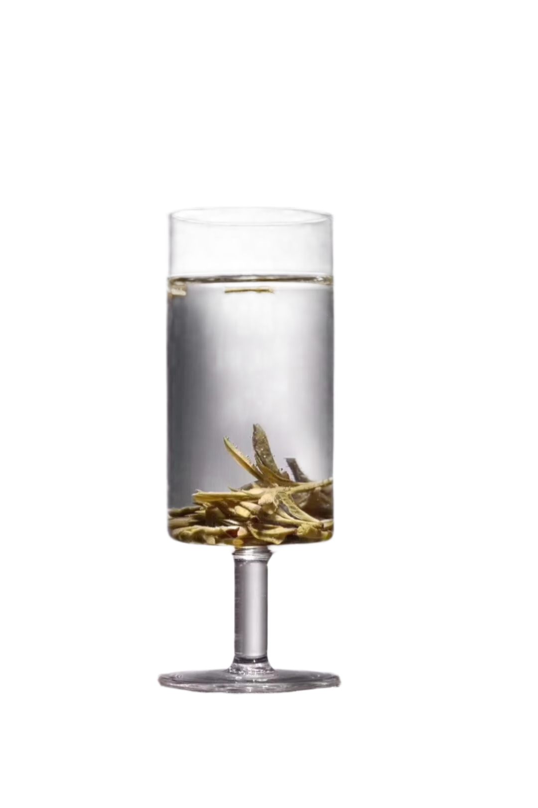 HANDMADE FOOTED GLASS TEA CUP