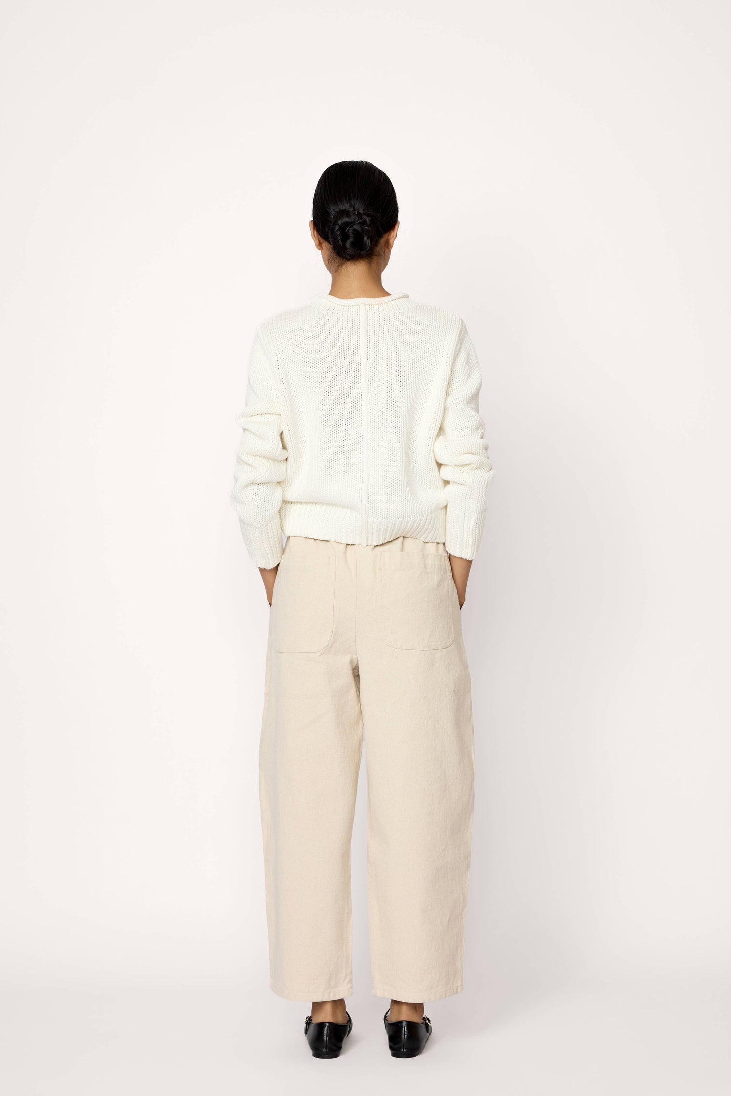 MARE ROLLED NECK SWEATER - IVORY