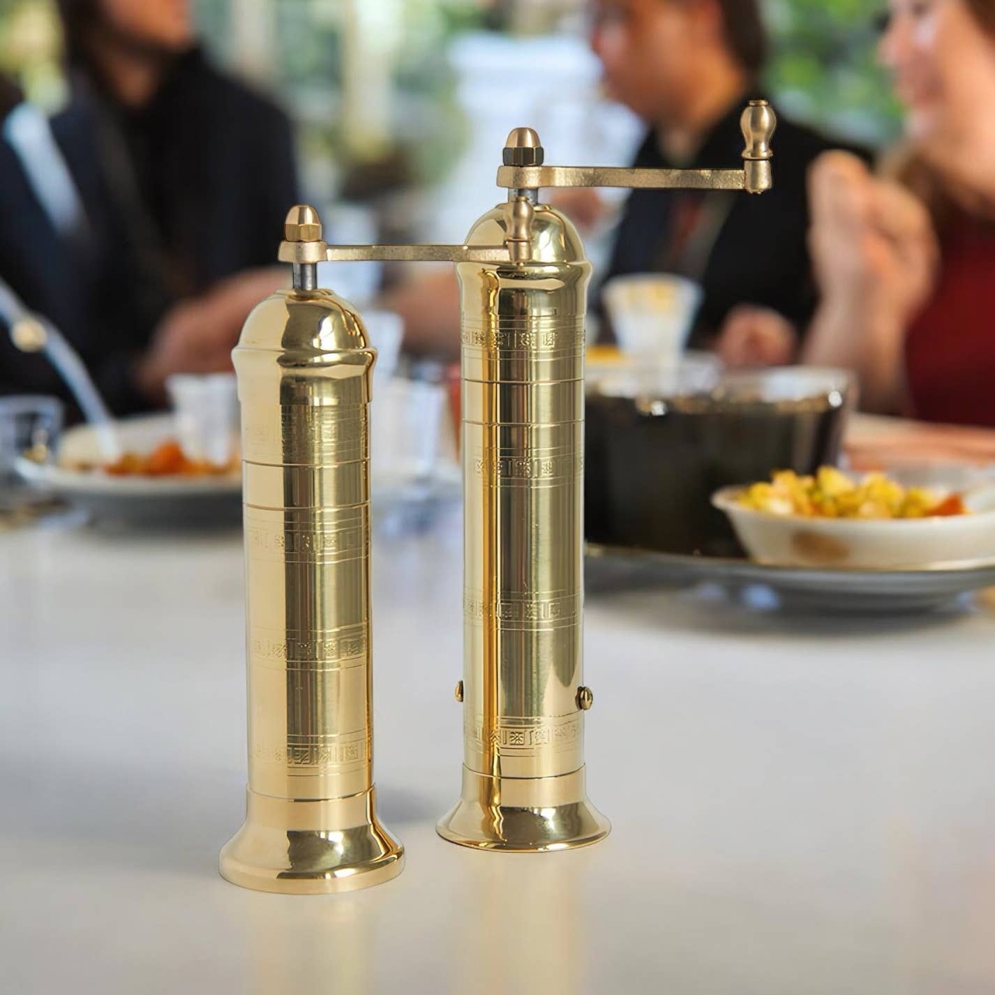 THE ORIGINAL BRASS MILL - 8" SALT GRINDER