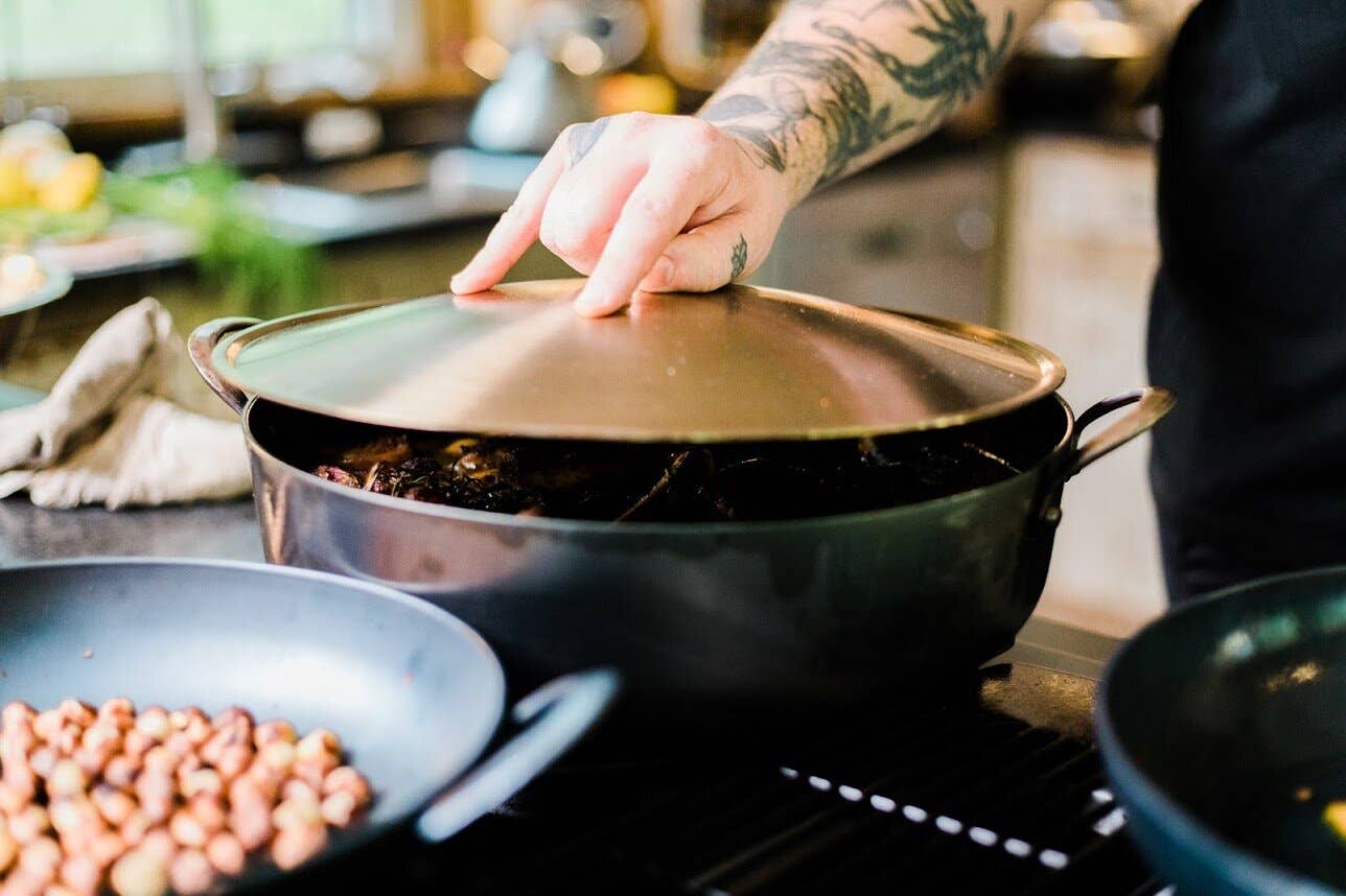 PRO BRONZE HANDLE RONDEAU + STAINLESS STEEL LID SET