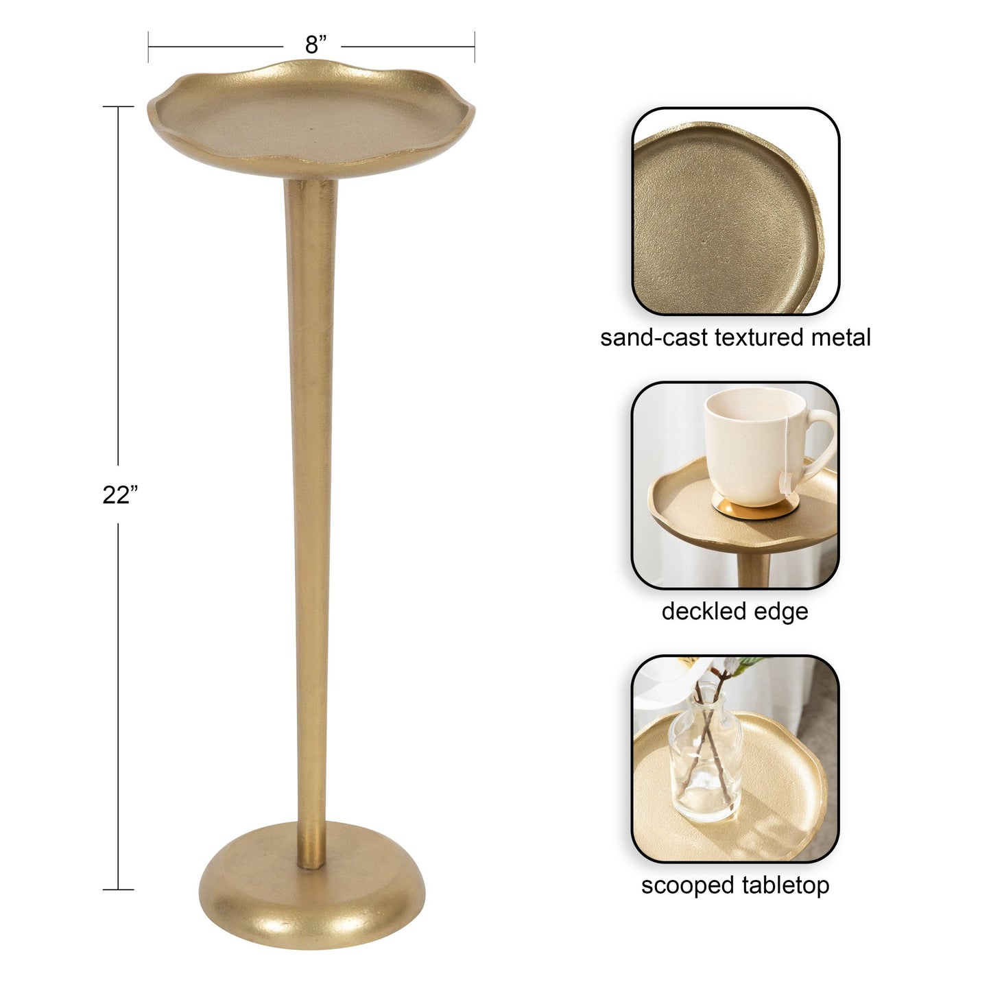 ALESSIA ROUND DRINK TABLE