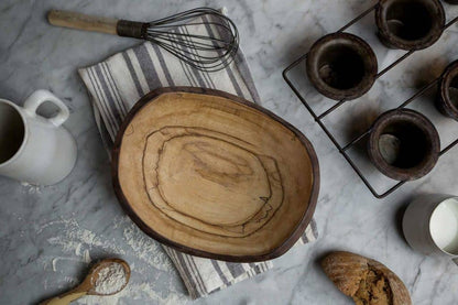 13" SPALTED MAPLE OVAL BOWL