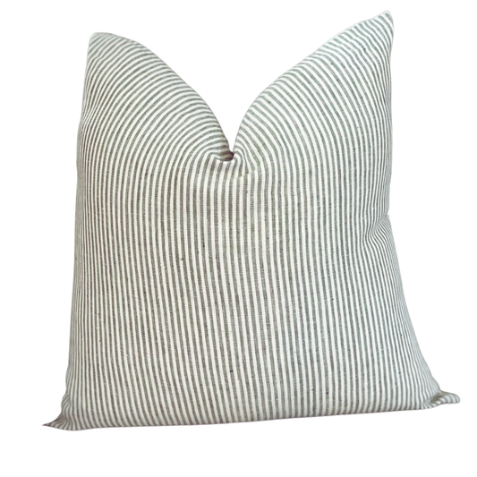 AUDREY TICKING STRIPE PILLOW