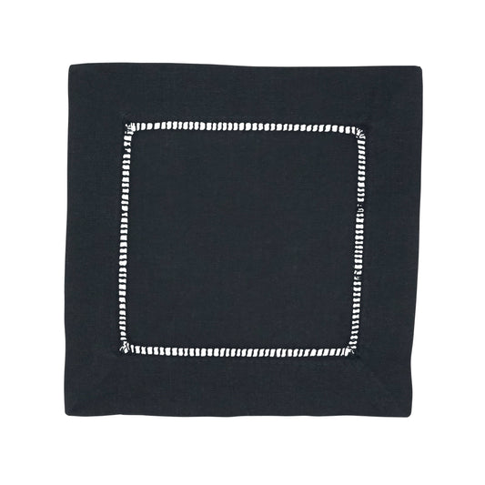 LINEN HEMSTITCHED COCKTAIL NAPKIN