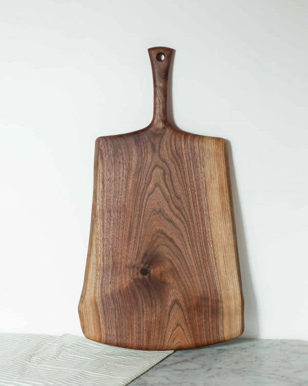 BLACK WALNUT SERVING BOARD W/ HANDLE