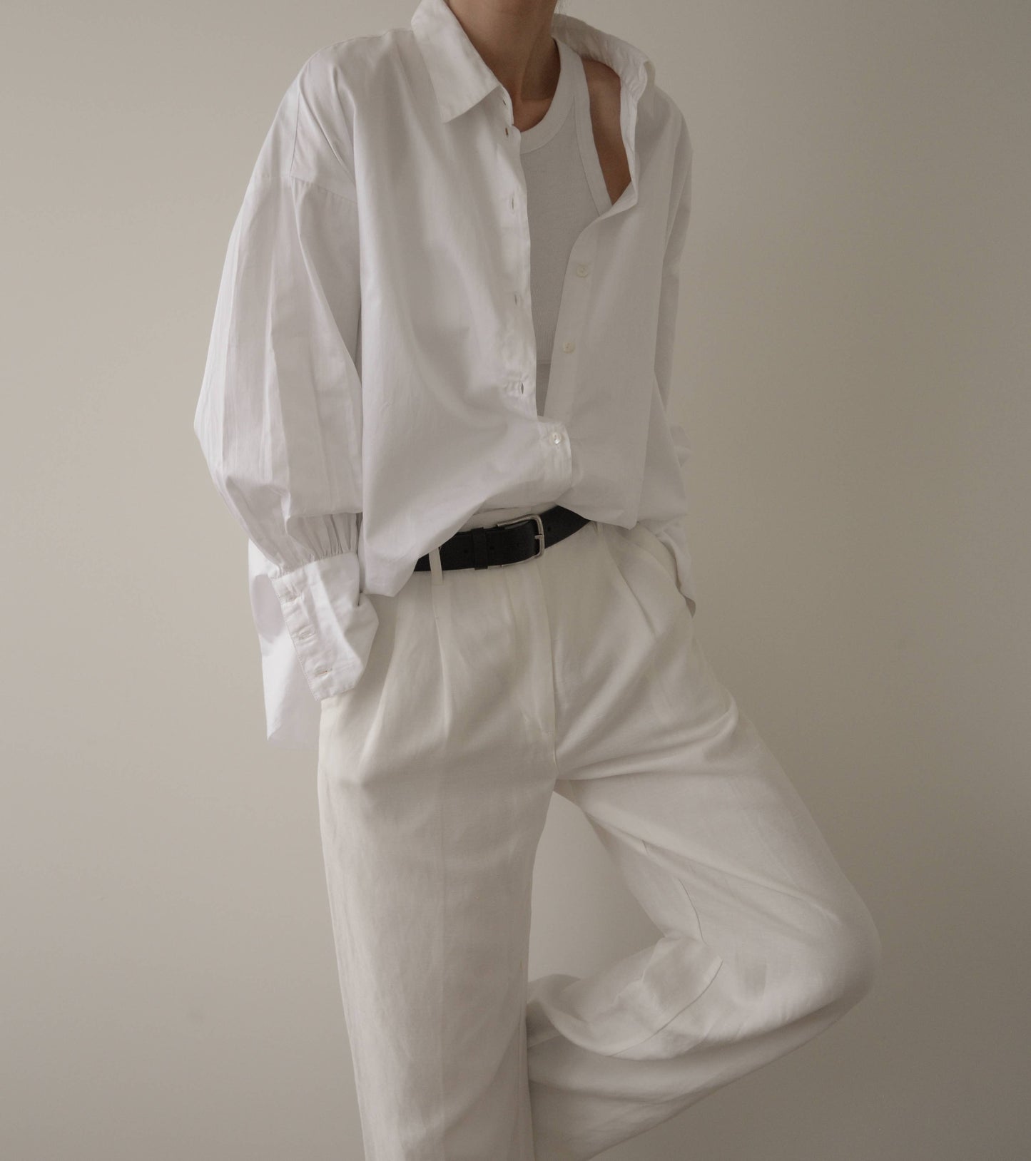 BUTTON DOWN WHITE POPLIN SHIRT