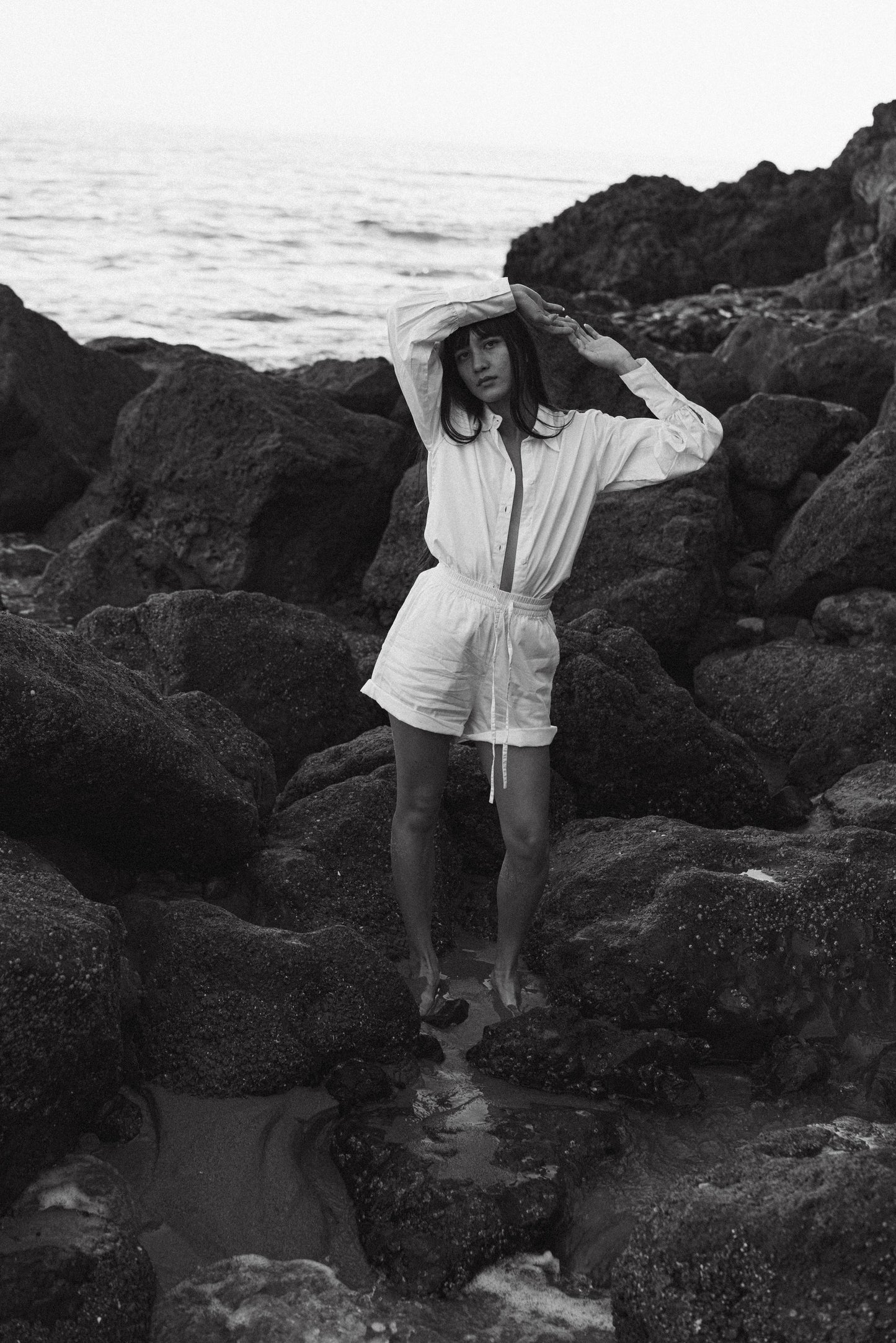 BUTTON DOWN WHITE POPLIN SHIRT